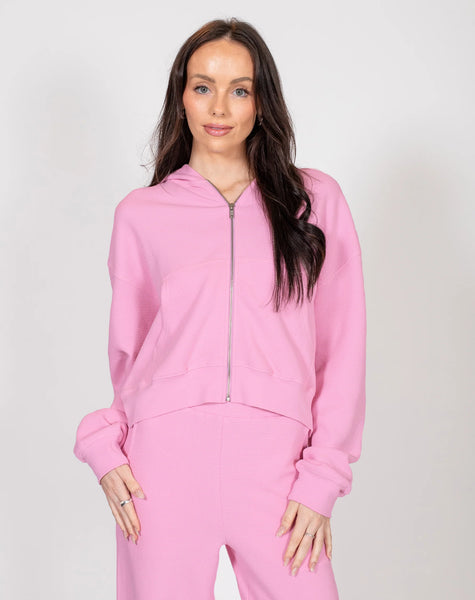 Middle Sister Full Zip Hoodie - Waffle Knit