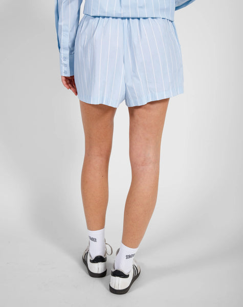 Shorts - Striped | Baby Blue