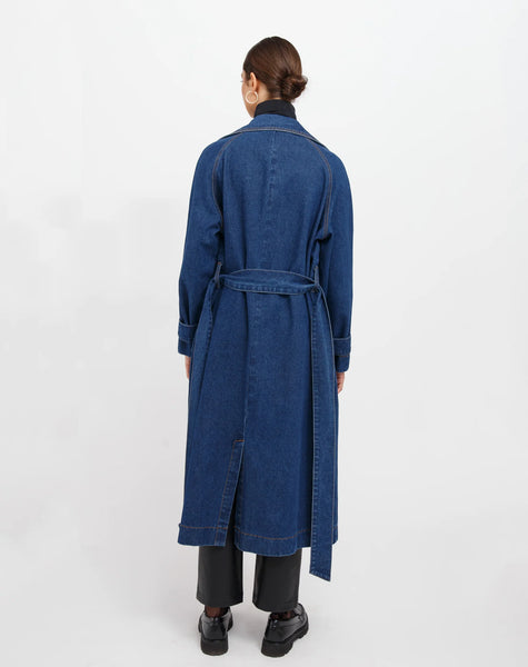 Caitlin Denim Trench Coat