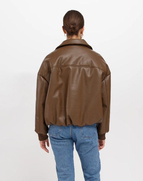 Miriam Vegan Leather Bomber