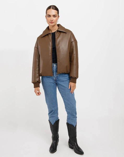 Miriam Vegan Leather Bomber