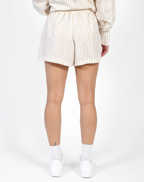 Shorts - Striped | Almond Milk