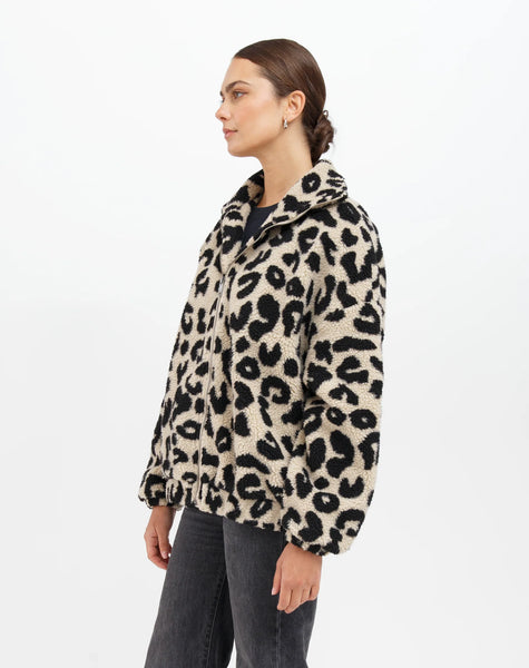 Leopard Sherpa Jacket