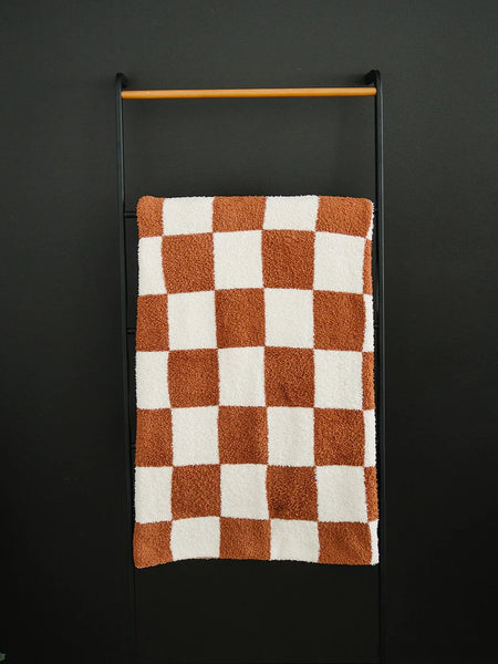Plush Blanket - Rust
