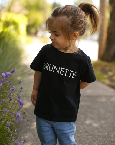 Little Babes Tee - "Brunette" | Black