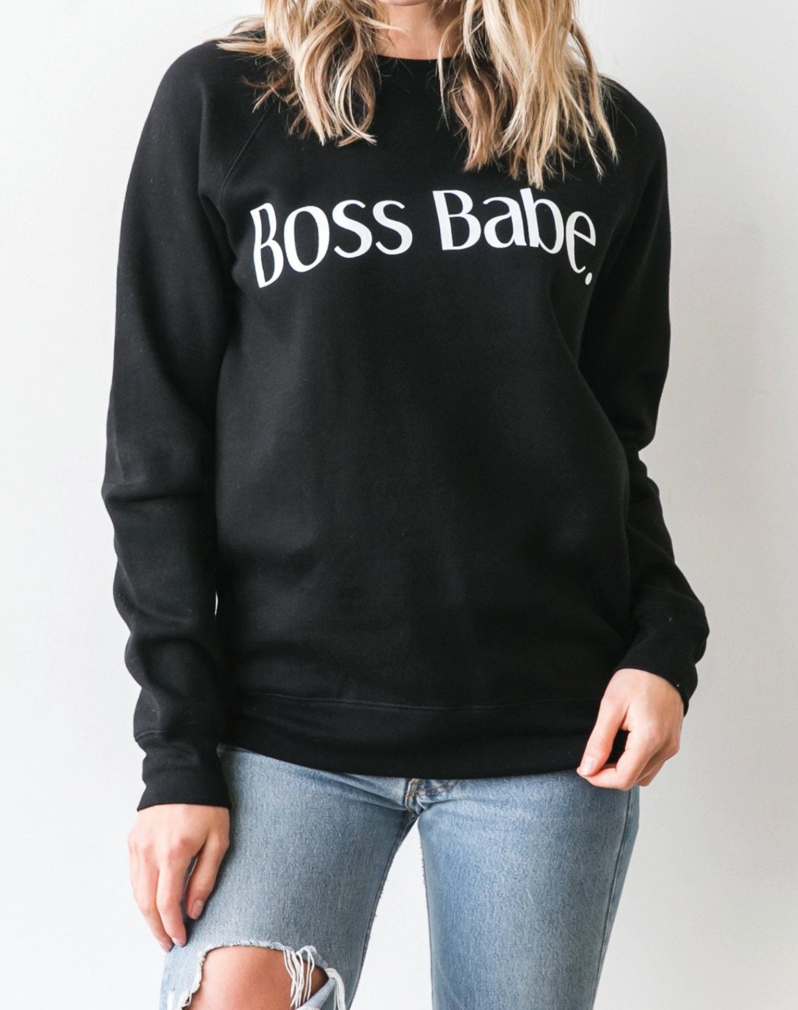 Classic Crew - "Boss Babe" | Black