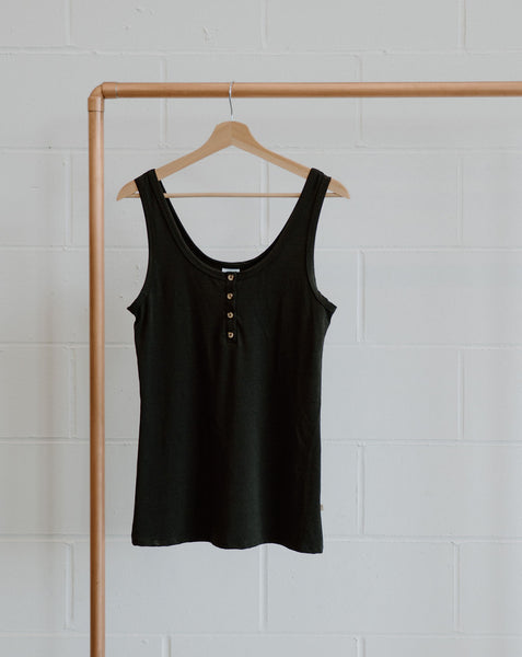 Ladies Fitted Henley Tank