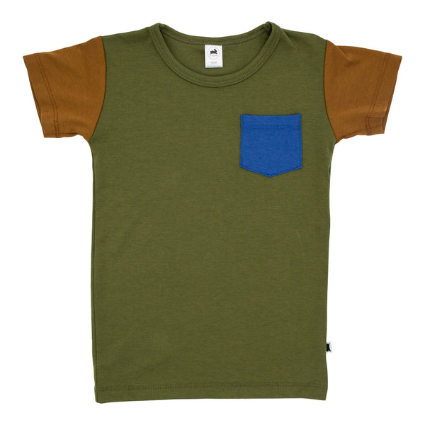 Slim Fit Pocket T-Shirt - Colourblock