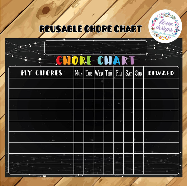 Reusable Sign - Chore Chart