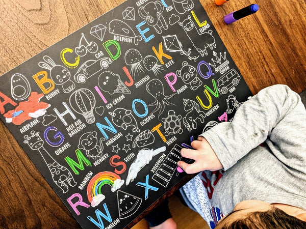 Reusable Sign - Learning Activity Boards (Alphabet, Colors + Days)