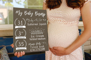 Reusable Sign - Pregnancy Milestone