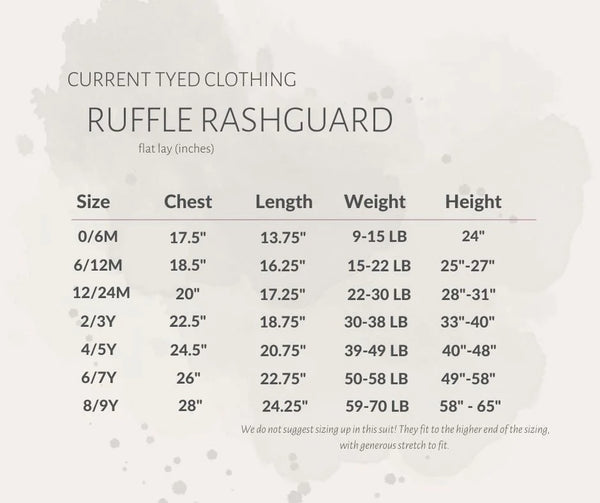 Ruffle Rashguard Suit