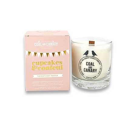 Coal & Canary Candle - Cupcakes and Confetti