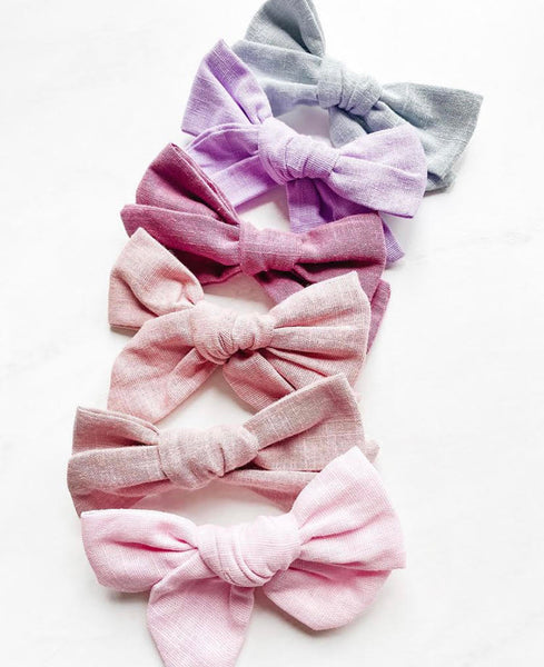 Bubba's and Mama's - Linen Bow Clips
